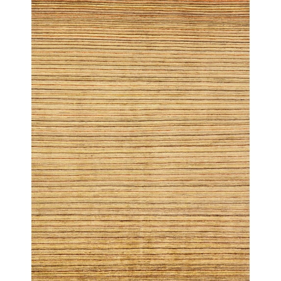 Ahgly Company Machine Washable Indoor Rectangle Abstract Chrome Gold Yellow Area Rugs, 8' x 10'
