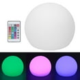 thumbnail image 1 of Outdoor LED Ball Light Outdoor Waterproof RGBW Globe Lamp with 16 Color Dimmable 4 Modes 24 Key Remote Control, 1 of 7