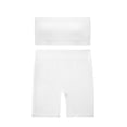 thumbnail image 1 of Conjunto de dos piezas de moda para mujer, cuello redondo, sin mangas, pantalones cortos y blusa lisa., 1 of 1