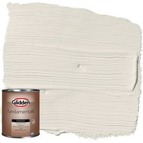 Glidden Fundamentals Exterior Paint Ash / White, Satin, 1 Quart