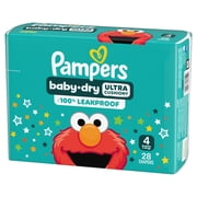 Pampers Baby Dry Diapers Size 4, 28 Count (Select for More Options)