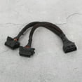 thumbnail image 3 of Obd Y Cable Adapter Cable Black Abs 1 To 2 Obd Adapter Splitter Y Cable Extension Cord Car Diagnostic Scan Tool, 3 of 8