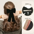 thumbnail image 4 of 7 Inch Velour Hair Bow with Tails, 4 of 5