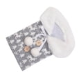 thumbnail image 2 of Ounissouiy Funda para botella de vino, funda con patrón de alce de encaje, de comedor, ropa navideña para botella de vino, bolsa de Kits de decoración para fiestas Gris, 2 of 6