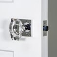 thumbnail image 6 of Viaggio Qadsta_Prv_234 Quadrato Solid Brass Privacy Door Knob Set - Chrome, 6 of 7