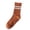 Orange, variant on Women's Spring Summer Fashion Comfortable Non-Slip Long Socks with Stripe Detail Pilates Yoga Fitness Athletic Socks