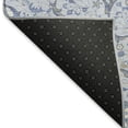 thumbnail image 5 of Addison Rugs Mayfield Premium Machine Washable Traditional Medallion Blue Rectangle Rug, 3' X 5' Machine Washable Traditional Medallion Blue Oversized Sherpa Throw Blanket, 5 of 7