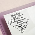 thumbnail image 1 of Personalized South Carolina State Map Stamp Custom Self Inking Family Address Stamp, 1 of 1