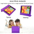 thumbnail image 3 of SUPNICE Case for New iPad 10.2 Inch 2021/2020/2019 (9th/8th/7th Generation), Shockproof Lightweight Convertible Handle Stand Protective Kids Case for iPad 10.2, iPad Air 3 10.5 2019, Purple, 3 of 7