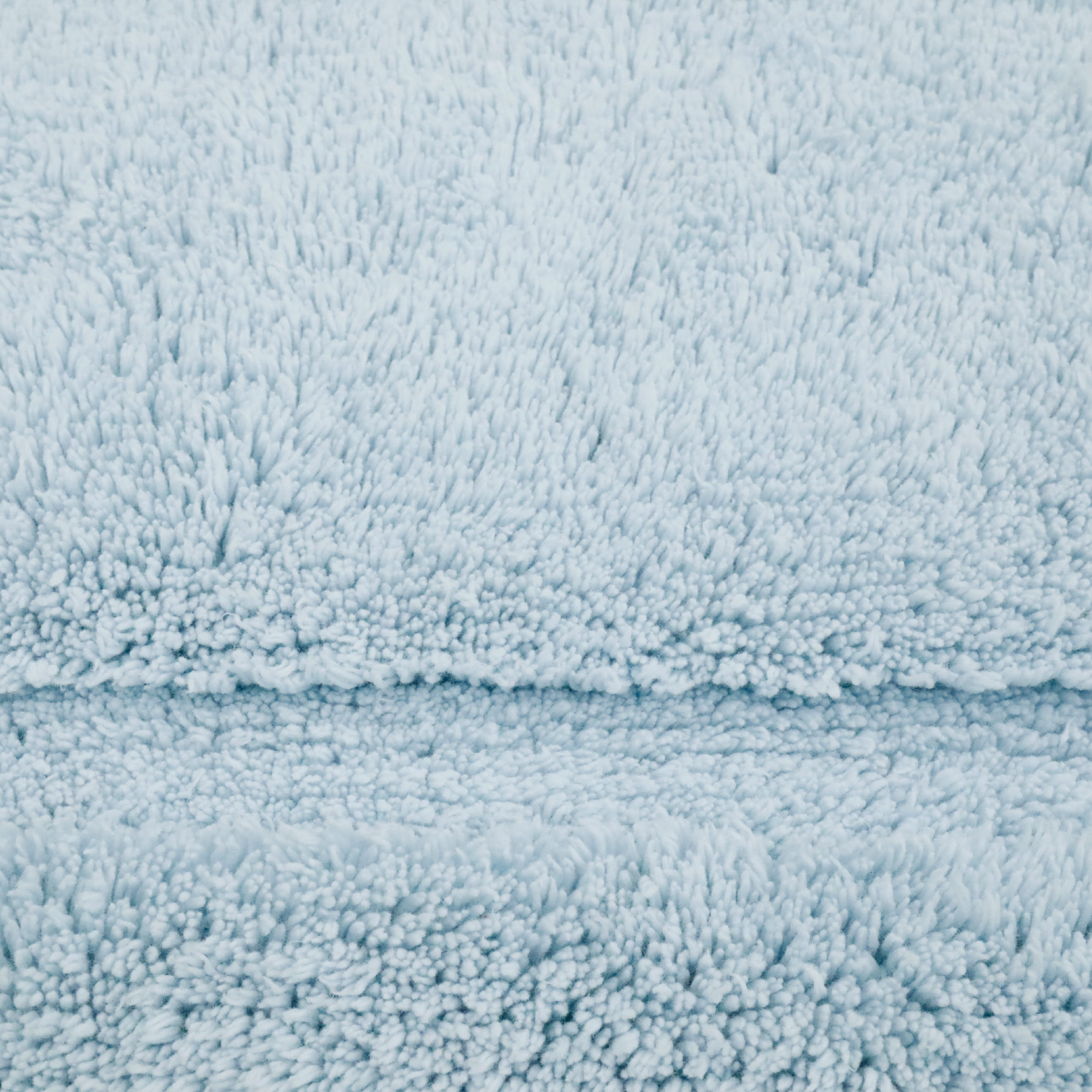 Jean Pierre New York Lydia Border 100% Cotton Bath Mat - Non-Slip Bath Rug - Light Blue - 20"x30"