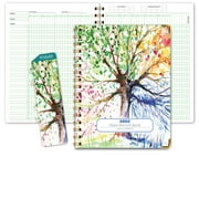 Elan Publishing Company Teacher Class Record Book for 9-10 Weeks, 35 Students, 8.5"x11" - Includes Bookmark, Seating Charts, Perforated Grading Sheets (Tree Seasons)