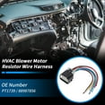 thumbnail image 3 of Arnés de cable del resistor del motor del ventilador HVAC Unique Bargains para CHEVY, GMC, PONTIAC y Saturno con conectores W/ terminales PT1739/88987856, 3 of 7