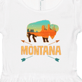 thumbnail image 4 of Inktastic Montana Gift Buffalo Silhouette Girls Toddler Dress, 4 of 5