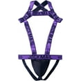 thumbnail image 3 of JOCKMAIL Mens Harness Sport Shoulder Strap with Mens Jock Strap Fitness One-piecs Mens Harness with Jockstrap Bodysuit, 3 of 4