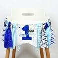 thumbnail image 2 of One Cool Dude Birthday Decoration High Chair Banner for Boys Black and Blue Baby Boy 1st Birthday High Chair Garland One Cool Dude Party Decoration Supplies, 2 of 7