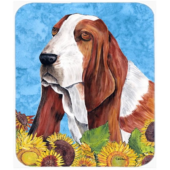 Basset Hound Mouse Pad, Hot Pad Or Trivet