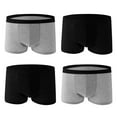 thumbnail image 2 of 4-Pack Boxer Briefs for Men Anti-Chafing Moisture-Wicking Cooling Underwear for Sports & Daily Wear Solid Color, 2 of 3