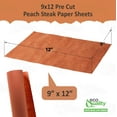 thumbnail image 3 of 9"x12" Peach Brown Butcher Steak Paper - Food Service Wrapping Paper for Butcher, Freezer Paper, Restaurants, Food Service, Butcher Paper, Meat Paper, Freezer Wrap (600), 3 of 8