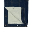 thumbnail image 2 of Victory Outfitters Men's Sherpa Lined Washed Denim Jacket - Dark Blue - LT, 2 of 2