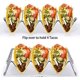 thumbnail image 5 of Soporte para tacos, paquete de 4 soportes para tacos de acero inoxidable, espacio para tacos para hasta 16 tacos duros o blandos Adepaton PTL022, 5 of 6