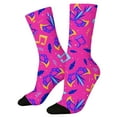 thumbnail image 2 of YOZGXEG Compression Socks For Women Soft Animal Knitted Mid-Calf Socks Sweet Patterns Stretchable Polyester 1Pc Blue One Size, 2 of 7