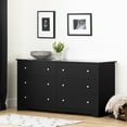 thumbnail image 1 of South Shore Vito 6-Drawer Dresser for Adult, in Pure Black, 1 of 11