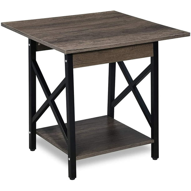 End Table 24 Inch Industrial Design, Side Table Dimensions In Inches