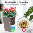 thumbnail image 7 of ACDANC 2Pcs Tall Tapered Planter - Plastic Square Plant Pots Tall Self Watering Indoor Outdoor for Patio Planter Pot Decorative Gardening & Home Decor Square, Blue, 7 of 7