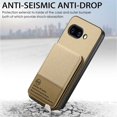thumbnail image 3 of ELEHOLD Case for Google Pixel 9A, RFID Blocking Slim PU Leather Wallet Case with Card Holder & Kickstand,Khaki, 3 of 11