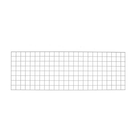 2 x 6 foot White Wire Grid Panel - 3” on Center ¼" Thick - Durable White Wire Grid Wall Panels - Sturdy Metal Grid Wall for Versatile Display - Gridwall Panel for Retail Home and Office Use