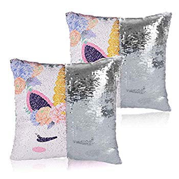 Unicorn Magic Colour Changing Sequin Pillow & Magic Umbrella Bundle New 
