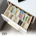 thumbnail image 2 of Tablero organizador separador de almacenamiento de plástico con forma de panal de 12 piezas Blanco, 2 of 9