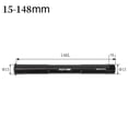 thumbnail image 1 of Mountain bicycle Thru Axles 15*148/155/158mm Front And Rear Thru Axle Bike Parts, 1 of 9