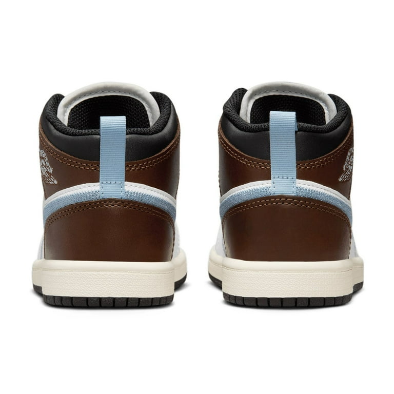 Little Kid's Jordan Mid SE White/Blue Grey-Black-Sail (FQ8220