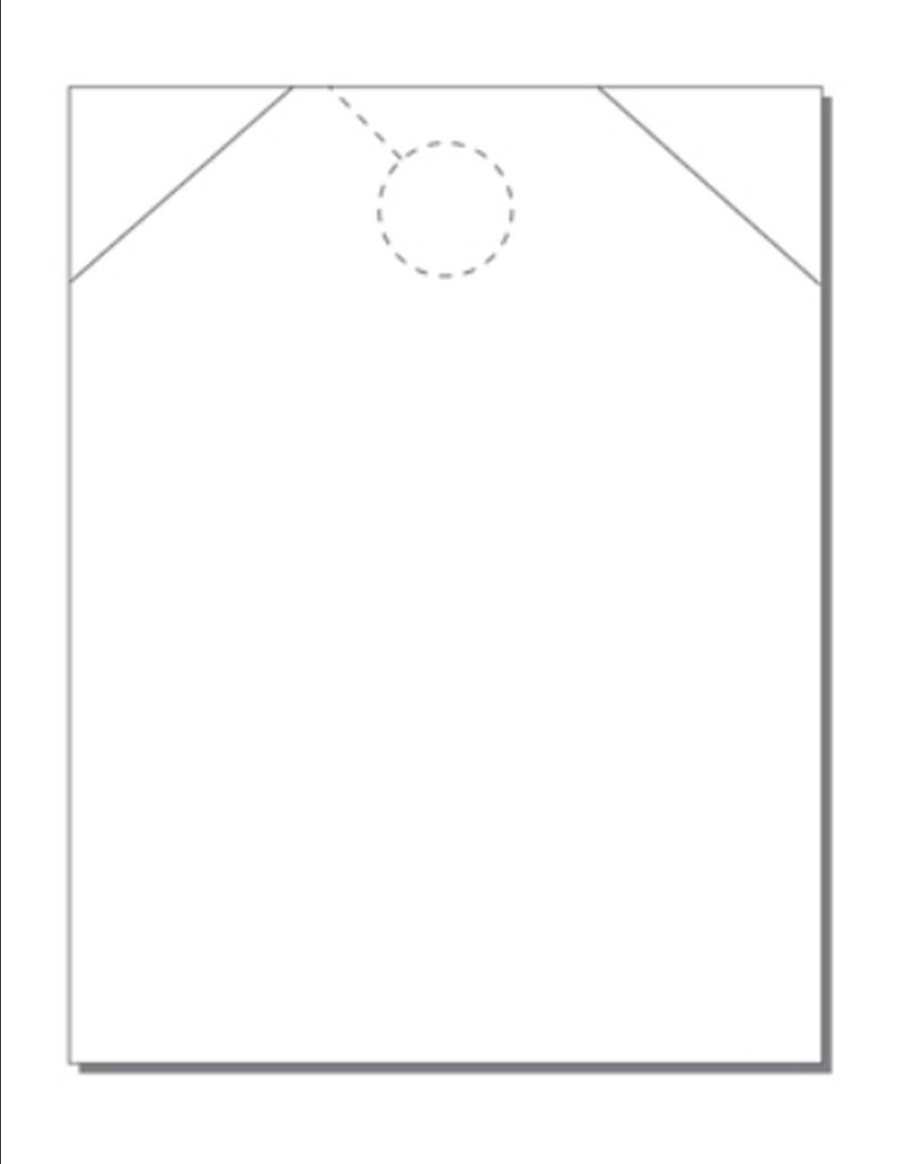 Print-Ready Jumbo Door Hanger, 8-1/2" x 11", 1-UP, on Die-Cut 8-1/2" x ...
