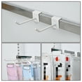 thumbnail image 3 of Phenofice Supermarket Shelf Hooks 6Pcs White Painted Square Tube For Commodity Display In Shops, 3 of 8