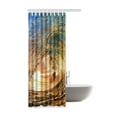 thumbnail image 2 of WOPOP Sea Wave Waterproof Polyester Bathroom Shower Curtain 48x72 Inches, 2 of 2
