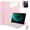 Pink, variant on 360° Clear Rotatable Case Rechargeable Keyboard & Mouse 2 Screen Protectors for Lenovo 11” Tablets (M11 / Idea Tab 11 / K11 LTE),Purple