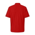 thumbnail image 4 of Domzest Men's Polo Shirts Short Sleeve Moisture Wicking Dry Golf Shirt Solid Casual Shirts for Casual Athletic Business Red XL, 4 of 9