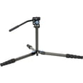 thumbnail image 6 of SIRUI 62.2inch Carbon Fiber Tripod with Fluid Video Head, Black, 6 of 6