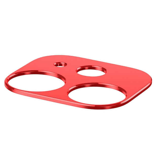 Cateissary Cubierta de la cámara del teléfono Protector de película de lente de cámara de teléfono de aleación de aluminio, dorado, Teléfono y Comunicación rojo i12Mini