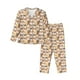 thumbnail image 1 of Balery Cute Puppy Conjunto de Pijama con Estampado para Mujer, Conjunto de Dos Piezas con Manga Larga, Ropa de Dormir Suave con Bolsillos, Pijamas Cómodos-Medium, 1 of 7