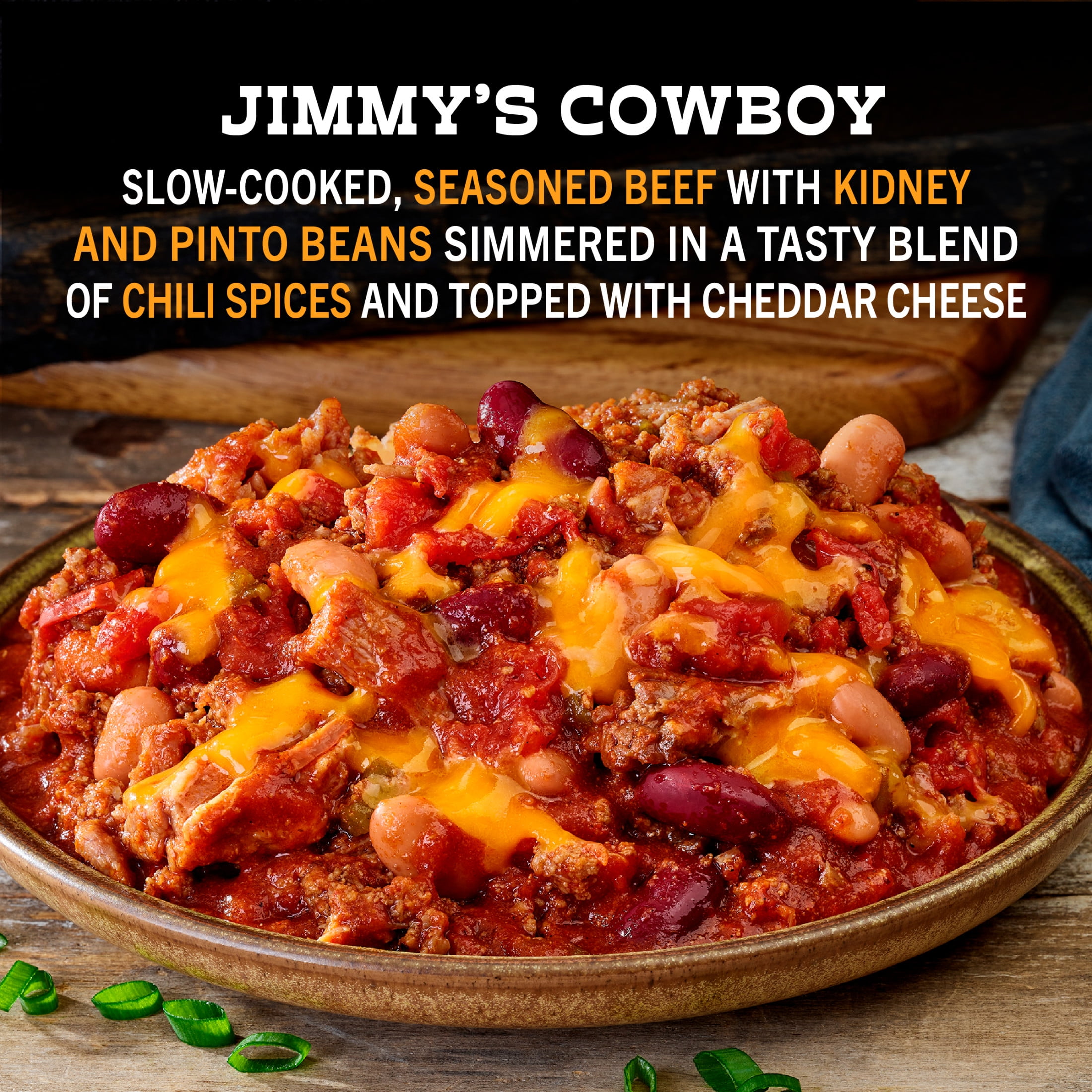 Yellowstone Beef Chili with Beans Frozen Meals for One, Microwave Meal Protein Dinner, 12 oz (Frozen)