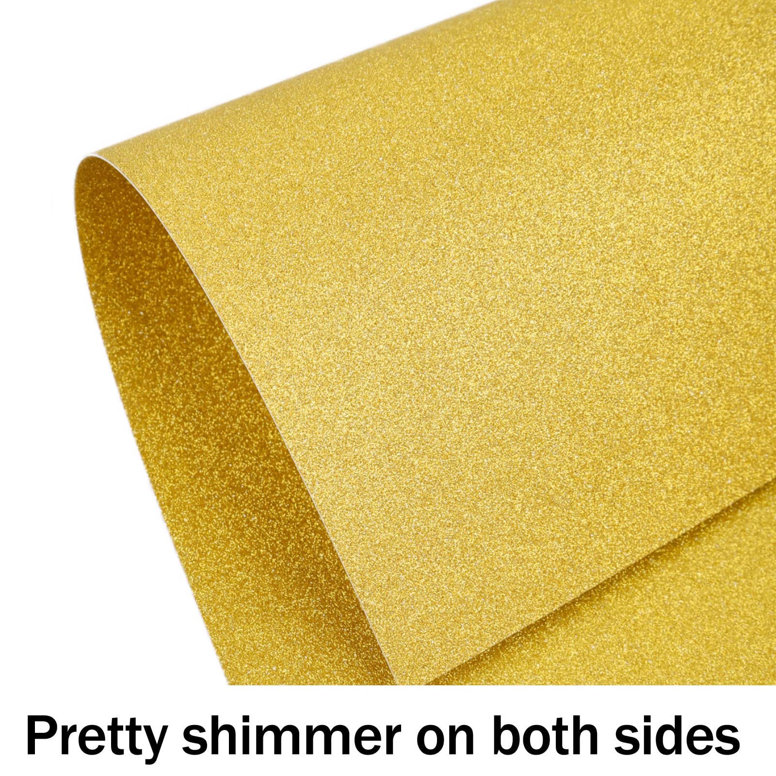 100 Sheets Double-sided Glitter Cardstock 8.5 X 11  100lb No-shed Shimmer Paper Bulk For Wedding Parties Invitations Birthday Diy Craft Projects Anniversary