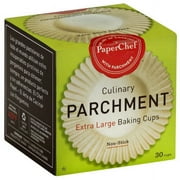 Paper Chef Culinary Parchment Baking Cups, Extra Large, 30 count, (Pack of 12)