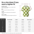 thumbnail image 5 of Lsque Happy Fruit print Men's Cuban Collar Short Sleeve Shirt Summer Beachwear Casual Button Down Fashionable Vacation Leisure Shirt-XX-Large, 5 of 7