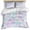 Blue, variant on 3 Piece Pruple Yellow Blue Duvet Cover Set Queen Size, Microfiber Comforter/Quilt Cover with Corner Ties and 2 Pillowcases, Modern Abstract Art Watercolor All Season Soft Bedding with Zipper Closure