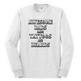 thumbnail image 2 of Wild Bobby, Awesome Dads Tattoos and Beards, Father's Day, Men Long Sleeve Shirt, White, Small, 2 of 3