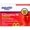 Equate Maximum Strength Suphedrine PE Tablets, 10 mg, 36 Count