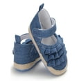 thumbnail image 3 of Gureui Infant Newborn Baby Girl Elegant Bow Anti-slip Crib Shoes Floral Ruffles Bowknot Shoes Cute Sneaker, 3 of 8
